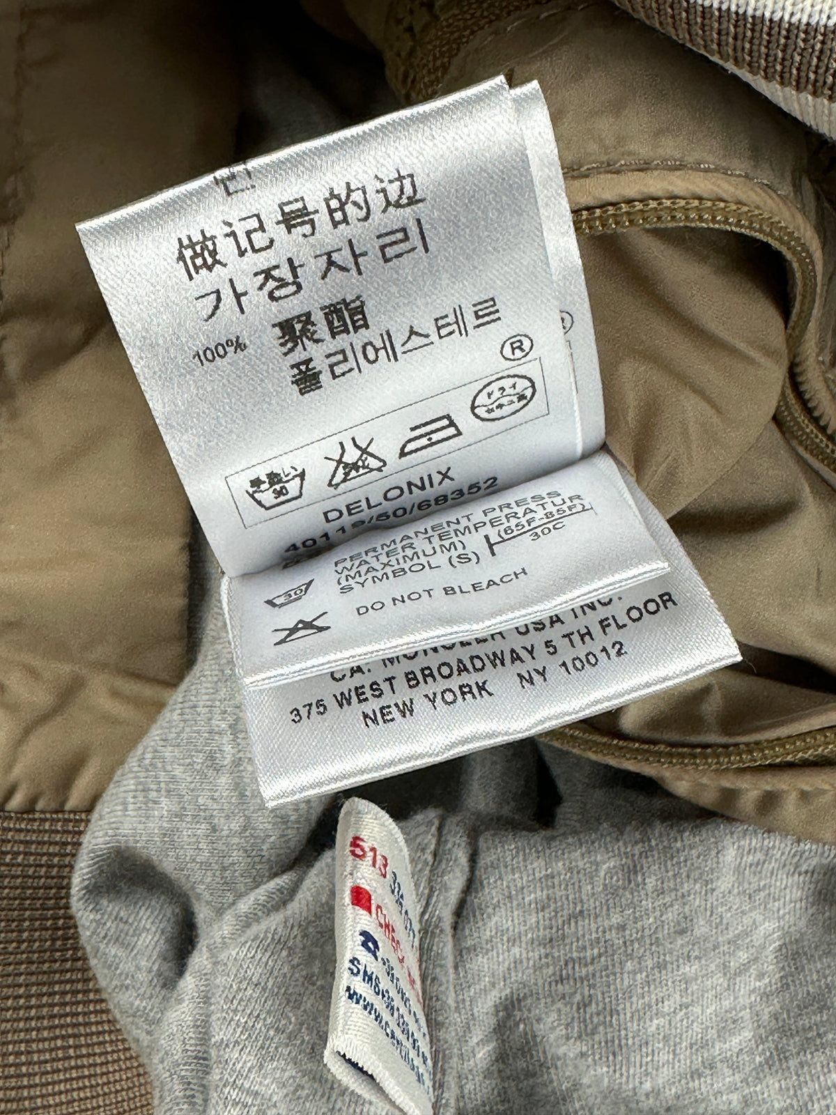 Moncler Vindjakke, Herre 'Grå' Delonix (M1)