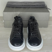 Alexander McQueen Sneakers, 'Black Leather' Oversized  (41)