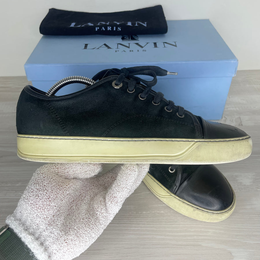 Lanvin Sneakers, 'Black Suede' Mat Toe (39)
