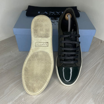 Lanvin Sneakers, Dark Green 'Lak Toe' (40)