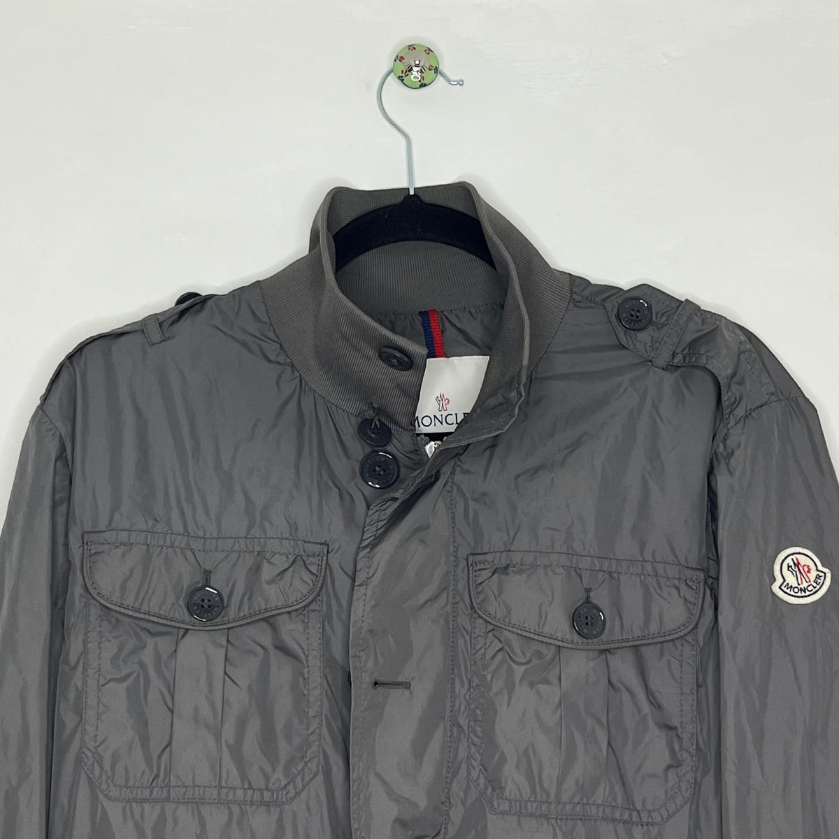 Moncler Vindjakke, Herre 'Grå' Delonix (M3 / Large) 🪸