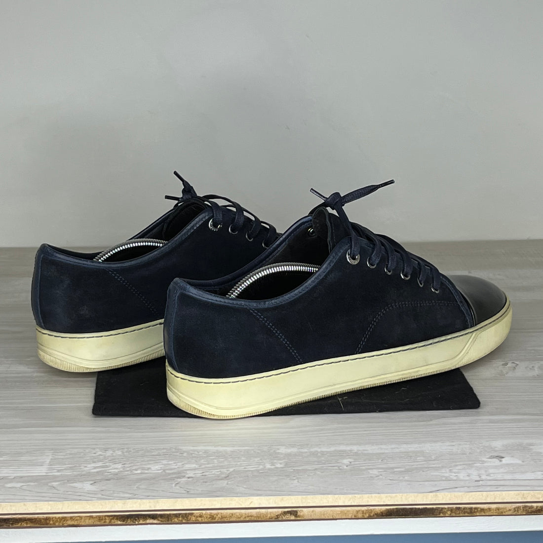 Lanvin Sneakers, ‘Navy Blue’ Lak Toe (45)
