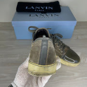Lanvin Sneakers, 'Grey Suede' Lak Toe (41)