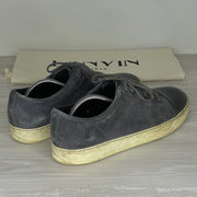 Lanvin Sneakers, 'Grey Suede' Lak Toe (44)