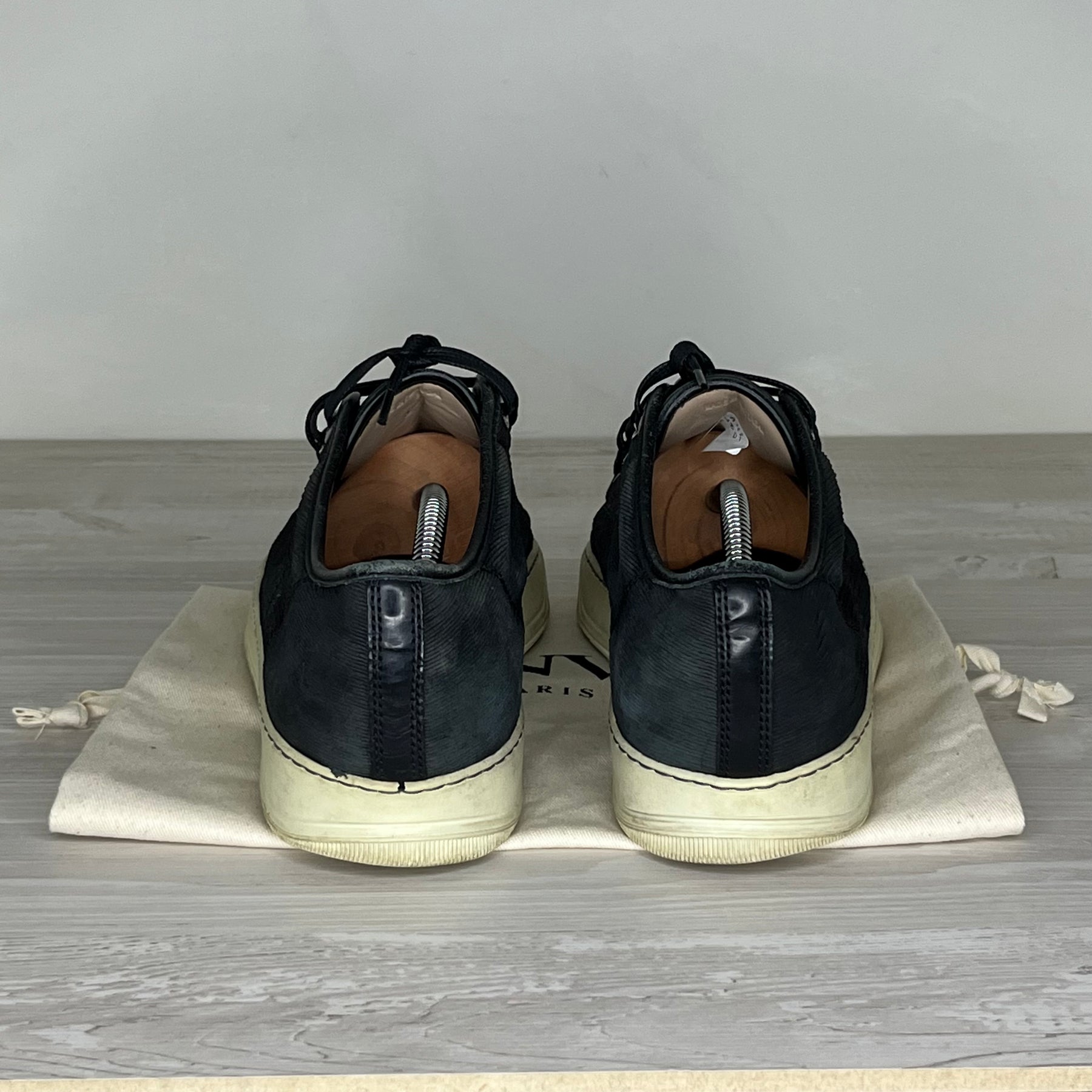 Lanvin Sneakers, Herre ‘Navy Blue’ Mat Toe (42)