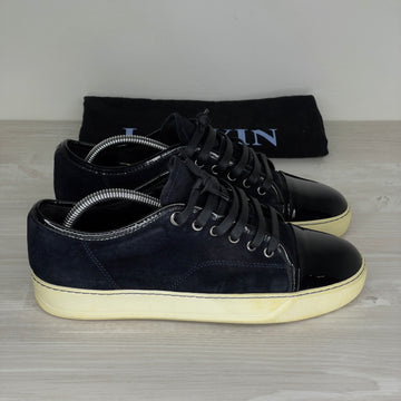 Lanvin Sneakers, 'Black Suede' Lak Toe (39) 🤓