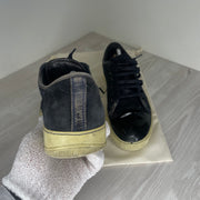 Lanvin Sneakers, 'Black Suede' Lak Toe (43)