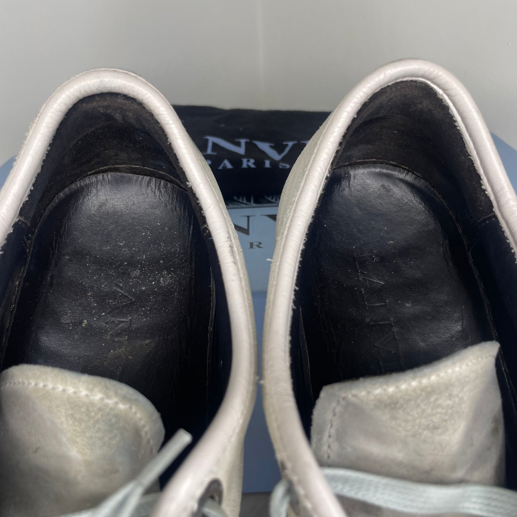 Lanvin Sneakers, Herre 'Lyse Grå' Lak Toe (40)