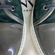 Lanvin Sneakers, Green Suede 'Lak Toe (43)