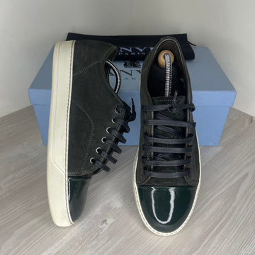 Lanvin Sneakers, Dark Green 'Lak Toe' (40)