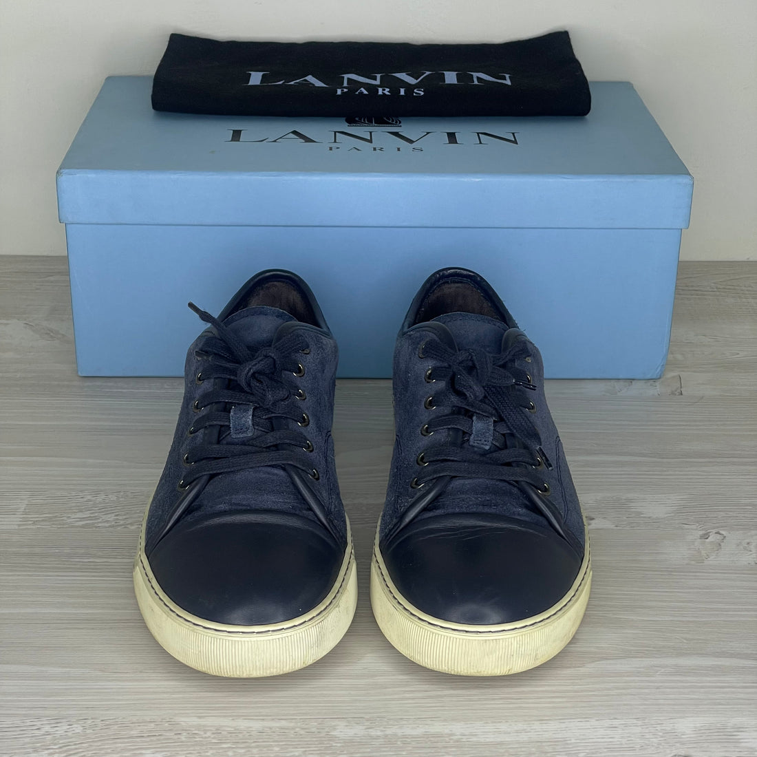 Lanvin Sneakers, Dark Blue Suede &