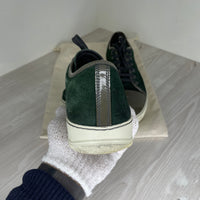 Lanvin Sneakers, Green Suede 'Lak Toe (43)