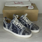 Christian Louboutin Sneakers, 'Multi Silver' Junior Spikes (41)