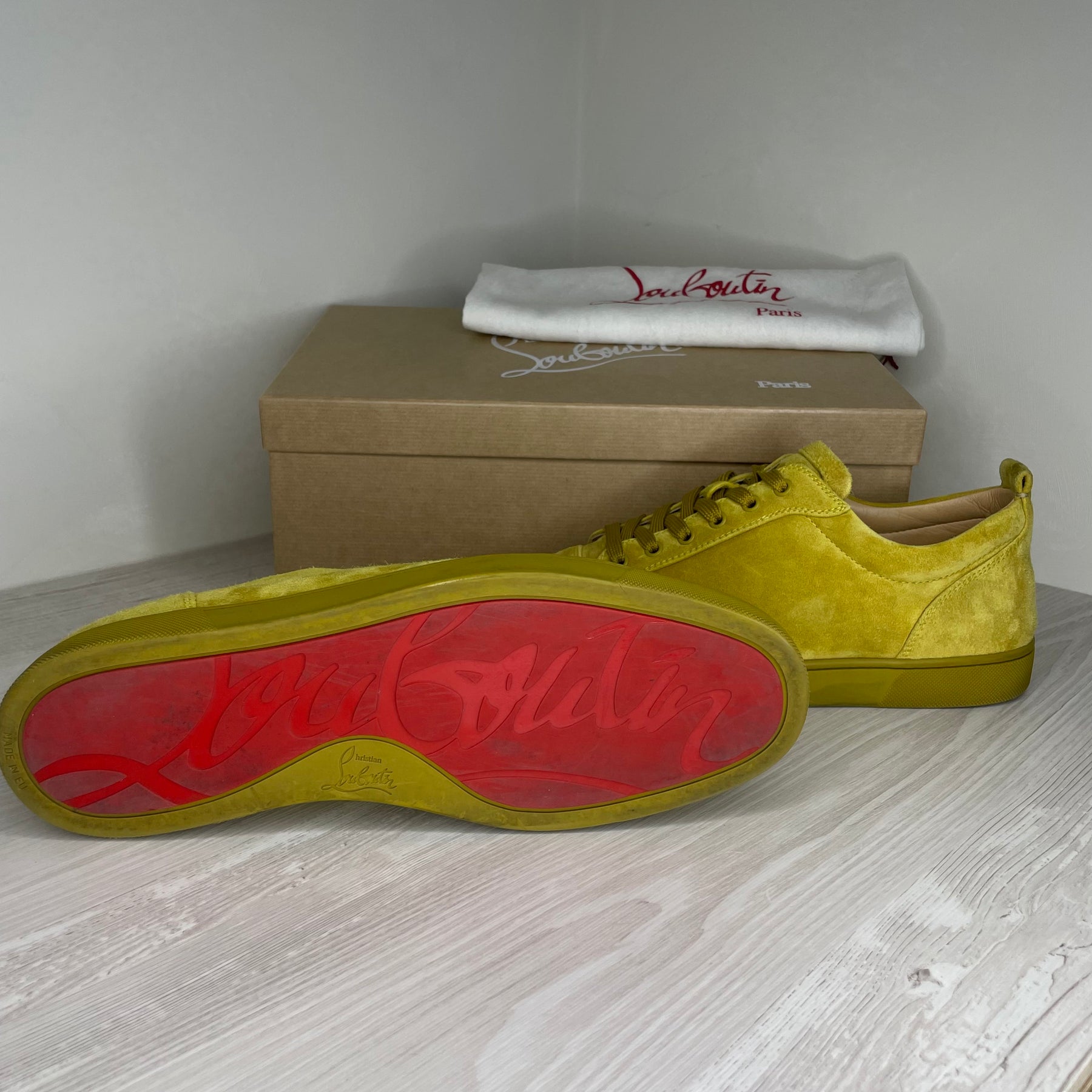 Christian Louboutin Sneakers, Herre Junior Orlato 'Gul' (44.5)