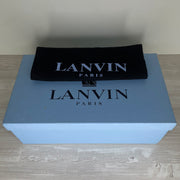 Lanvin Sneakers, Dark Blue Suede 'Mat Toe' (40)