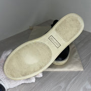Lanvin Sneakers, Black Suede 'Mat Toe' (45)