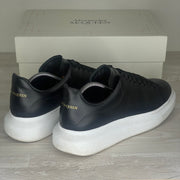 Alexander McQueen Sneakers, Herre 'Black Leather' Oversized  (44.5)