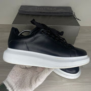 Alexander McQueen Sneakers, 'Black Leather' Oversized  (41)
