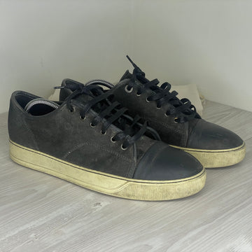 Lanvin Sneakers, Grey Suede 'Mat Toe' (43)