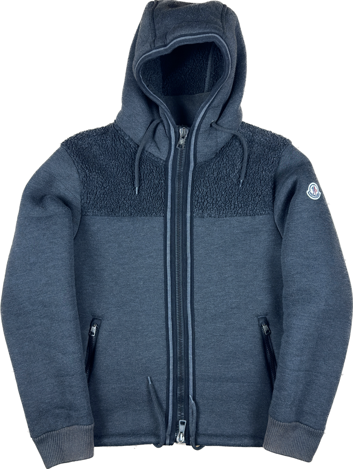 Moncler Cardigan, Herre 'Mørke Blå' (Medium)