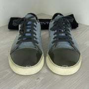 Lanvin Sneakers, Blue Suede 'Lak Toe' (41)
