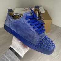 Christian Louboutin Sneakers, 'Electric Blue' Junior Spikes (42)