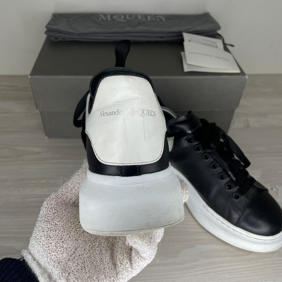 Alexander McQueen Sneakers, 'Black Leather' Ovesized (40)
