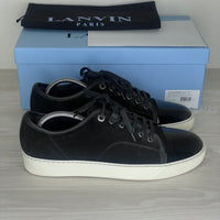 Lanvin Sneakers, 'Black Suede' Lak Toe (42)