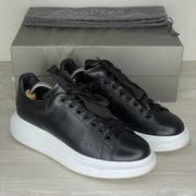 Alexander McQueen Sneakers, 'Black Leather' Oversized  (41)