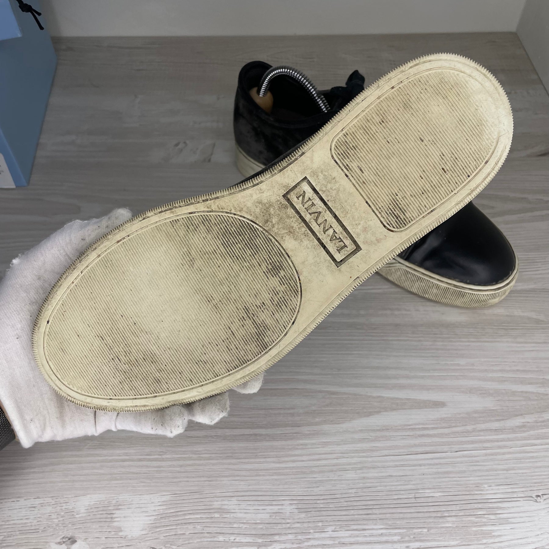 Lanvin Sneakers, Herre 'Sort' Mat Toe (40)