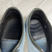 Lanvin Sneakers, Blue Suede 'Lak Toe' (41)