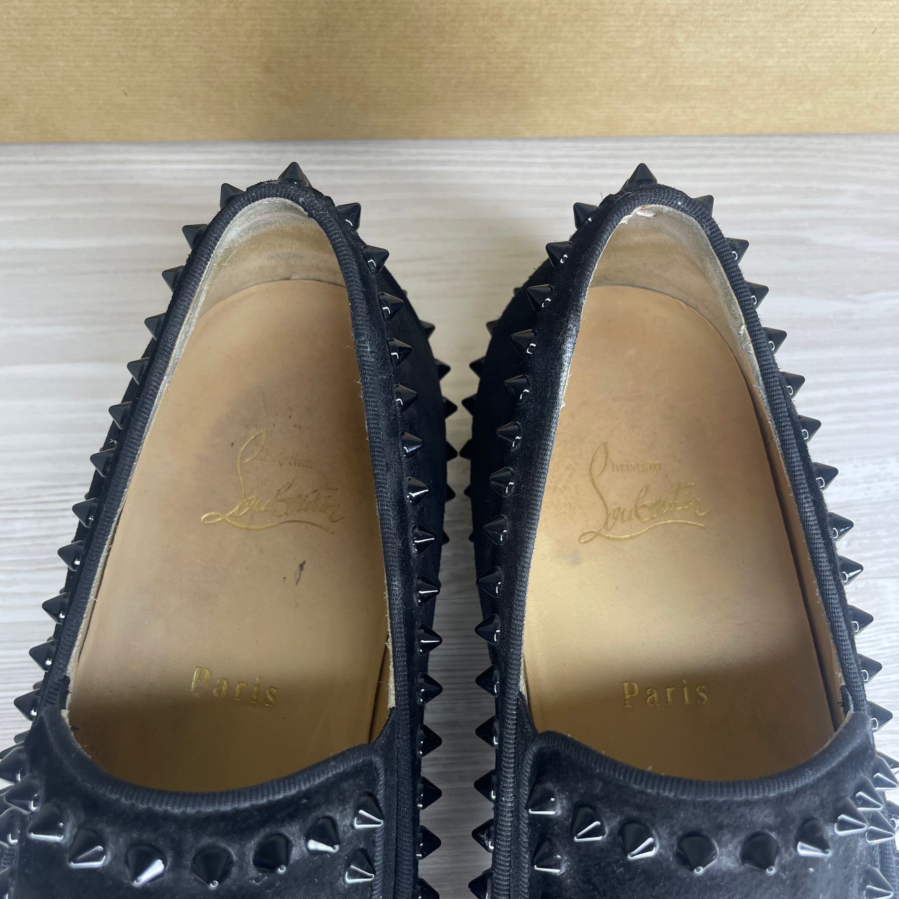Christian Louboutin Sneakers, 'Black Suede' Pik Boat (43)