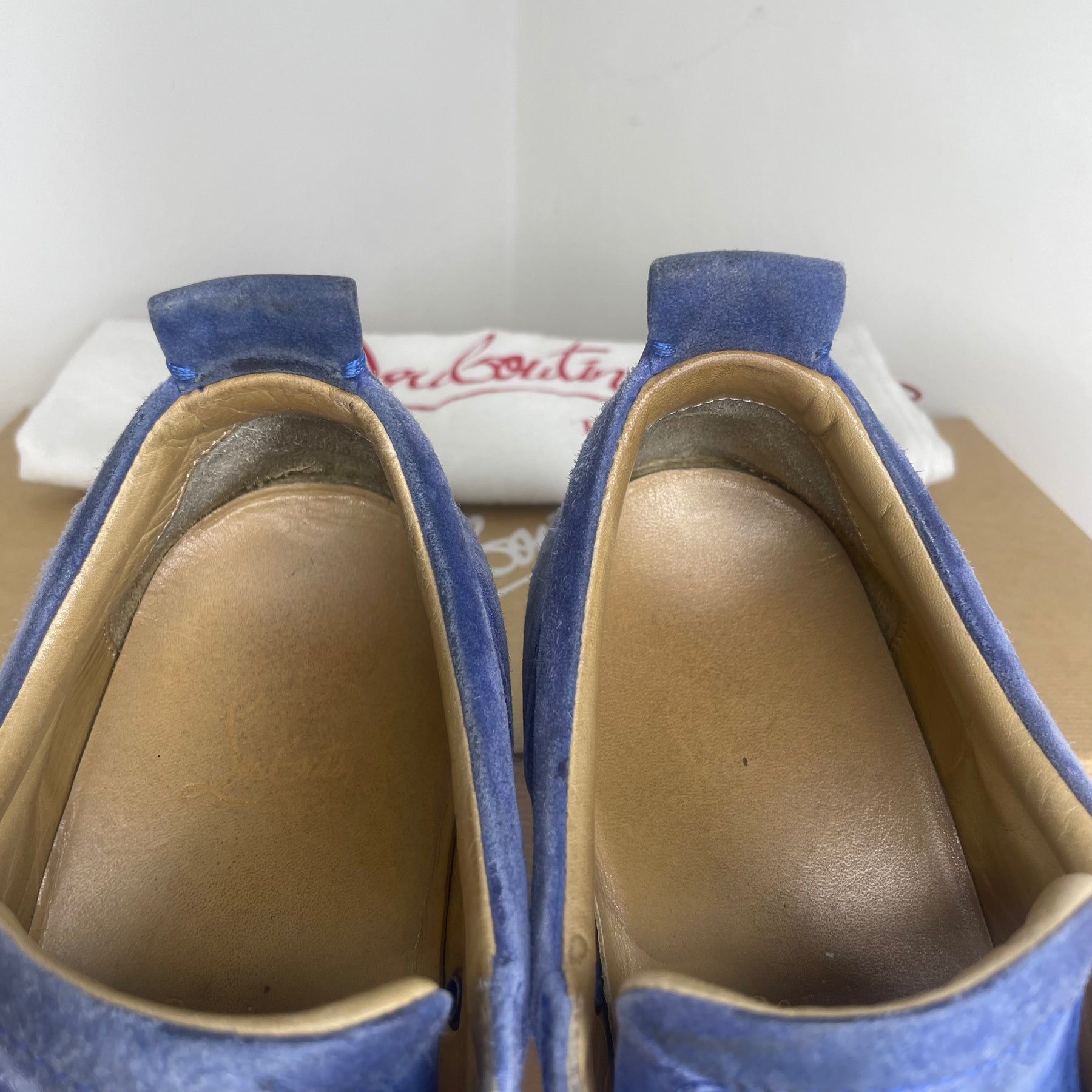 Christian Louboutin Sneakers, 'Electric Blue' Junior Spikes (42)