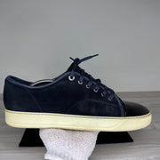 Lanvin Sneakers, Herre ‘Navy Blue’ Lak Toe (45)