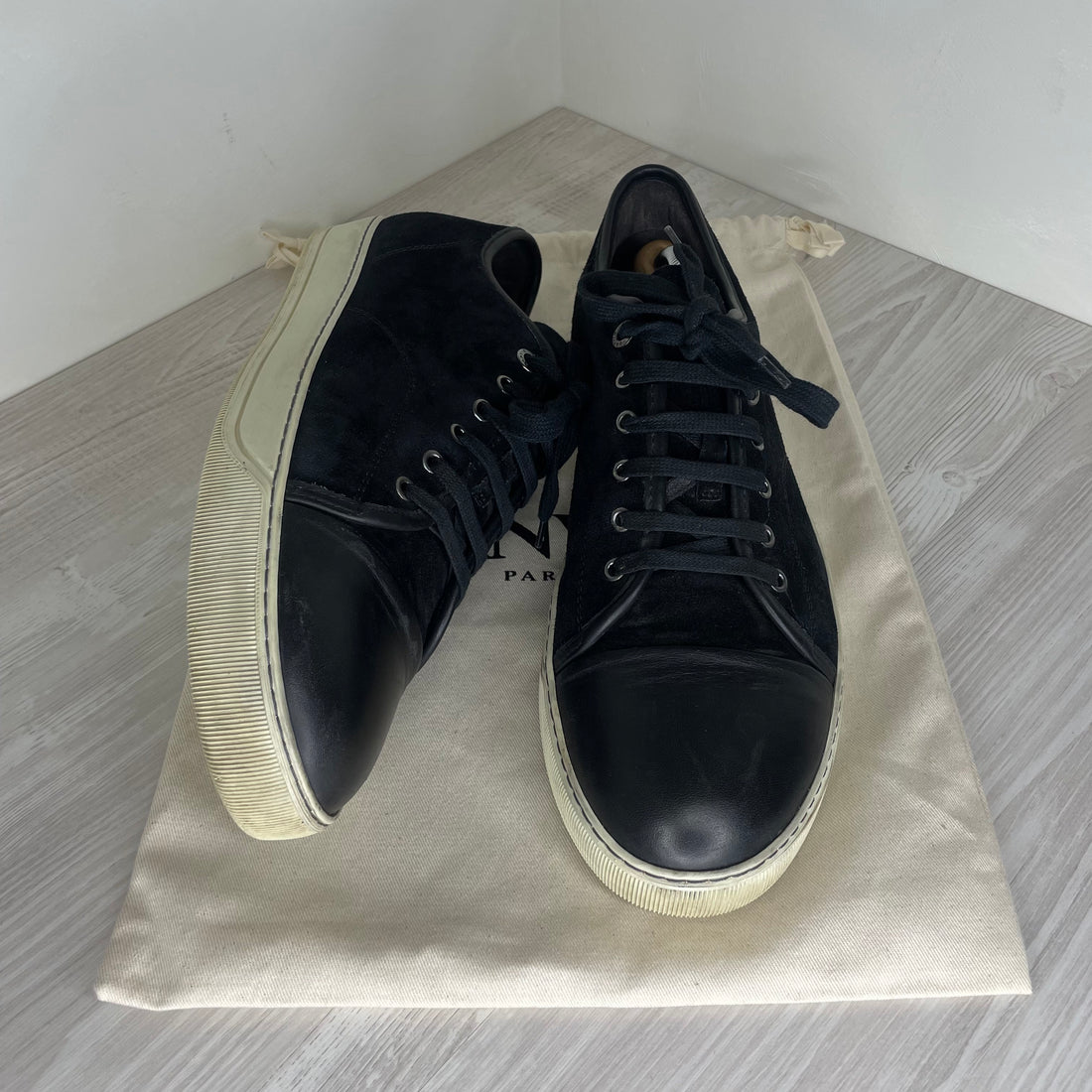 Lanvin Sneakers, Black Suede &