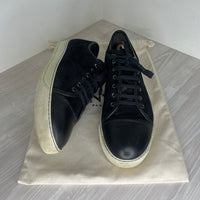 Lanvin Sneakers, Black Suede 'Mat Toe' (45)