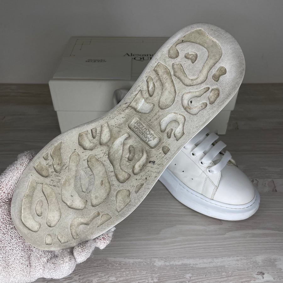 Alexander McQueen Sneakers, 'White Leather' Oversized (43)