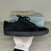 Lanvin Sneakers, 'All Black Suede' Lak Toe (43)