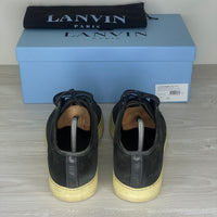 Lanvin Sneakers, 'Black Suede' Lak Toe (43)