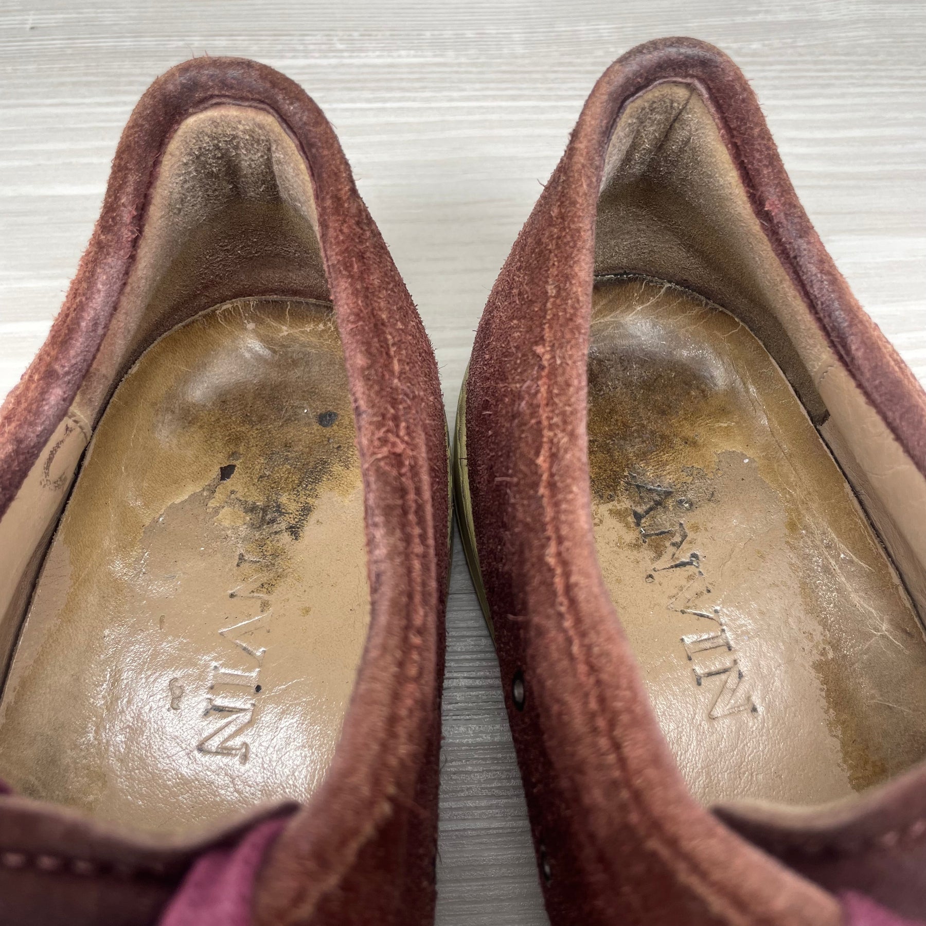 Lanvin Sneakers, 'Bordeaux Suede' Mat Toe (42)