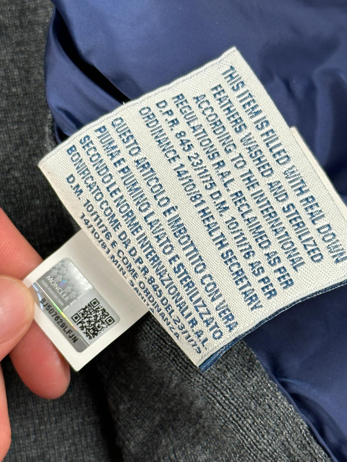 Moncler Cardigan, Herre 'Blå' Maglia (Medium)