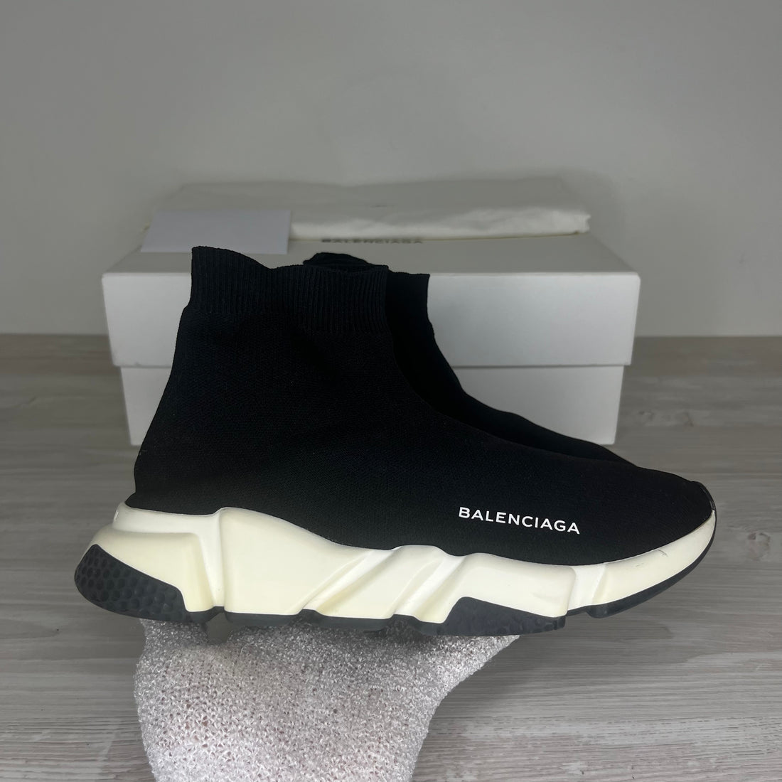 Balenciaga Sneakers, Black Speed Trainers (40)