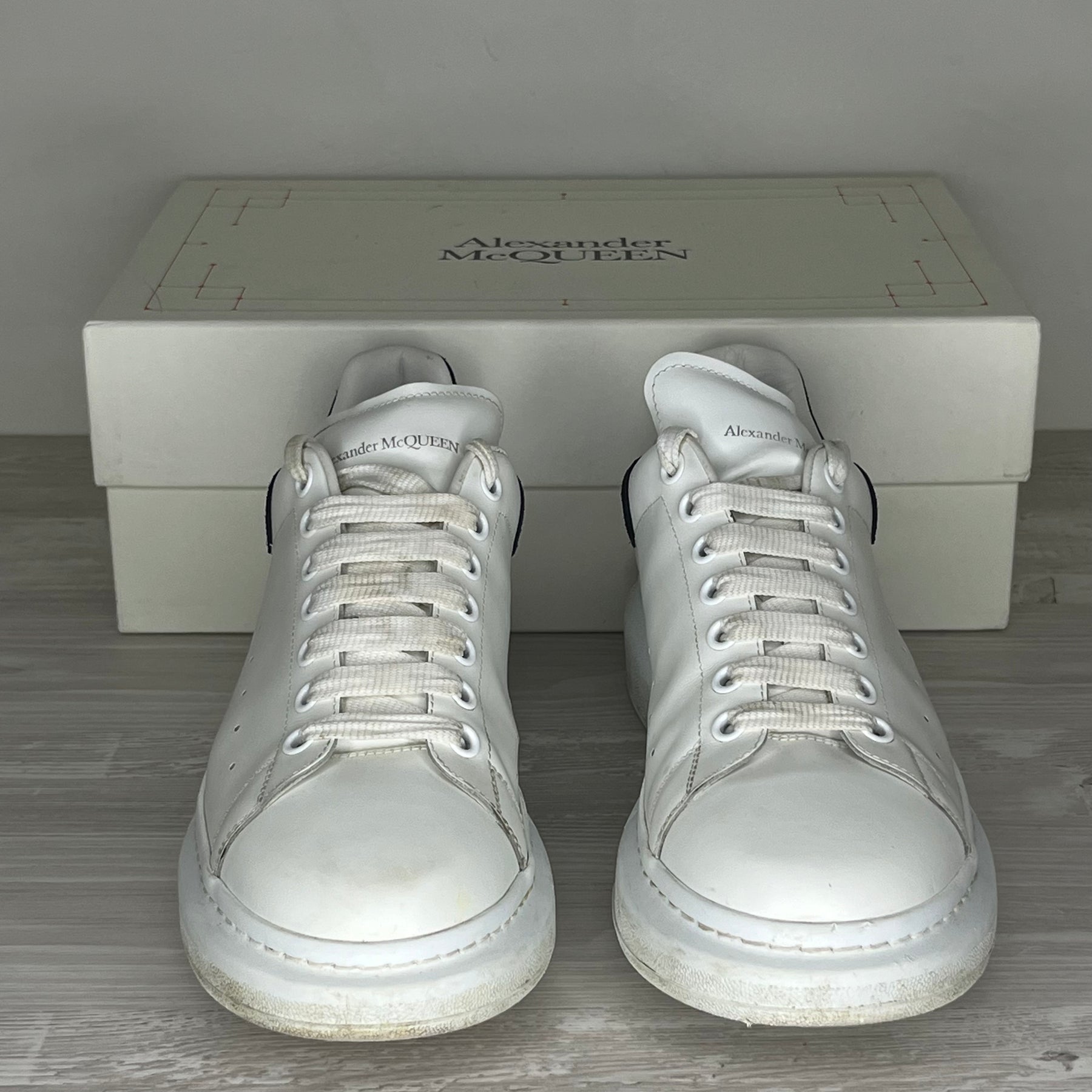 Alexander McQueen Sneakers, 'Hvid Læder' Oversized (45)