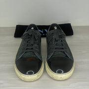 Lanvin Sneakers, 'Green Suede' Lak Toe (41)