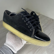 Lanvin Sneakers, 'Black Suede' Lak Toe (43)