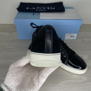 Lanvin Sneakers, 'Black Suede' Lak Toe (42)