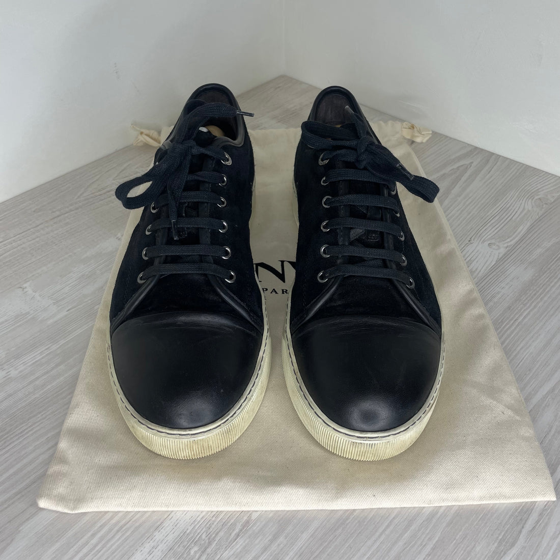 Lanvin Sneakers, Black Suede &