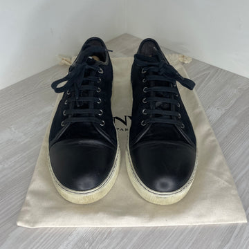 Lanvin Sneakers, Black Suede 'Mat Toe' (45)