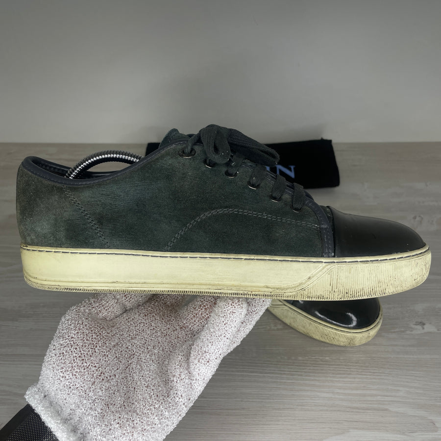 Lanvin Sneakers, 'Green Suede' Lak Toe (41)