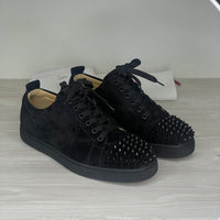 Christian Louboutin Sneakers, 'Black Suede' Junior Spikes (42)